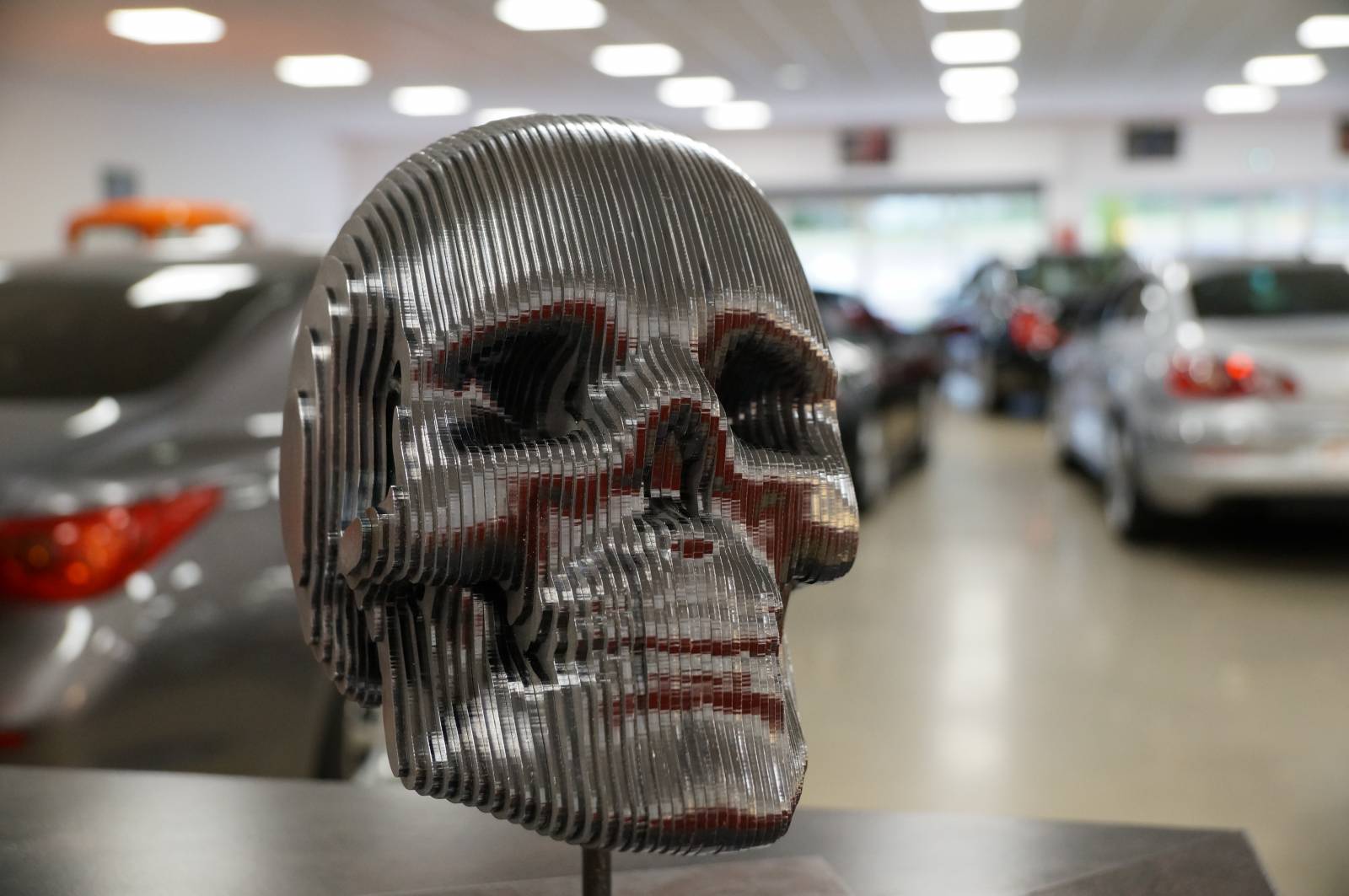 Crane acier Oeuvre d'Art